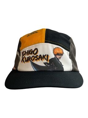 RARE CultureFly Bleach Ichigo Kurosaki 5-Panel Camper Hat Anime Manga EUC